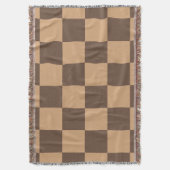 Vintag kontrolliert in Warm Browns Decke (Vorderseite Vertikal)