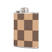 Vintag kontrolliert in Warm Browns Flachmann (Links)