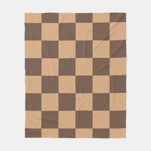 Vintag kontrolliert in Warm Browns Fleecedecke (Vorderseite)