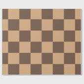 Vintag kontrolliert in Warm Browns Geschenkpapier (Flach)