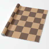 Vintag kontrolliert in Warm Browns Geschenkpapier (Ungerollt)