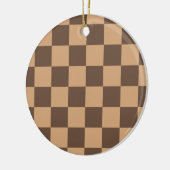 Vintag kontrolliert in Warm Browns Keramik Ornament (Links)