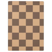 Vintag kontrolliert in Warm Browns Klemmbrett (Rückseite)