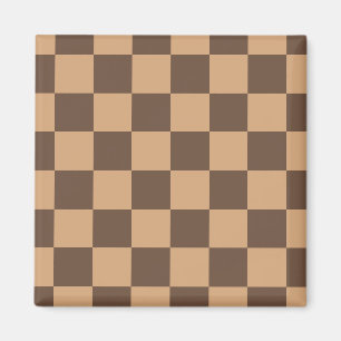 Vintag kontrolliert in Warm Browns Magnet