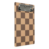 Vintag kontrolliert in Warm Browns Mini Klemmbrett (Schrägansicht)