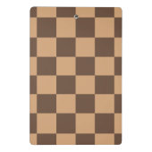 Vintag kontrolliert in Warm Browns Mini Klemmbrett (Rückseite)
