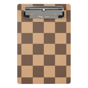 Vintag kontrolliert in Warm Browns Mini Klemmbrett