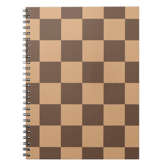 Vintag kontrolliert in Warm Browns Notizblock (Vorderseite)