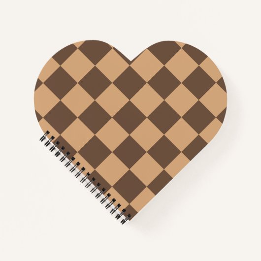 Vintag kontrolliert in Warm Browns Notizblock (Vorderseite)
