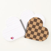Vintag kontrolliert in Warm Browns Notizblock (Innenseite)