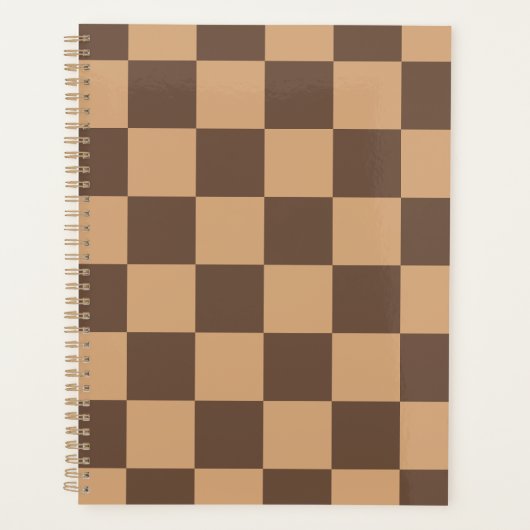 Vintag kontrolliert in Warm Browns Planer (Vorderseite)
