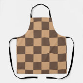 Vintag kontrolliert in Warm Browns Schürze (Vorderseite)