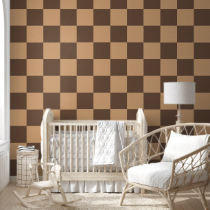 Vintag kontrolliert in Warm Browns Tapete