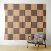 Vintag kontrolliert in Warm Browns Wandteppich (Beispiel (Horizontal))