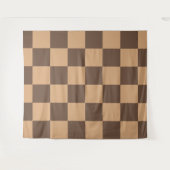 Vintag kontrolliert in Warm Browns Wandteppich (Vorderseite (Horizontal))