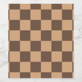 Vintag kontrolliert in Warm Browns Weinetikett (Einzelnes Label)