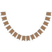 Vintag kontrolliert in Warm Browns Wimpelkette (Alle)