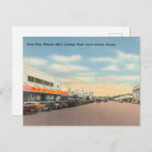 Vintag, Korallenweg, Korallengabel, Florida Postkarte (Vorne/Hinten)