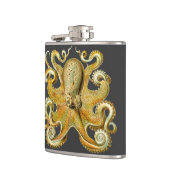 Vintag Kraken, Octopus Gamochonia, Ernst Haeckel Flachmann (Links)