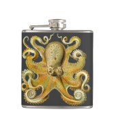 Vintag Kraken, Octopus Gamochonia, Ernst Haeckel Flachmann (Vorderseite)