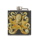 Vintag Kraken, Octopus Gamochonia, Ernst Haeckel Flachmann (Rückseite)