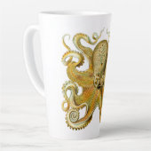 Vintag Kraken, Octopus Gamochonia, Ernst Haeckel Milchtasse (Linke Ecke)