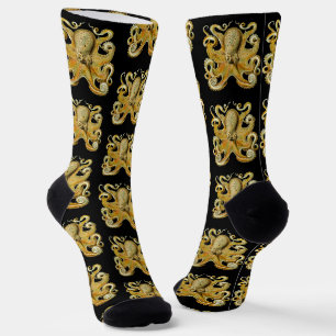 Vintag Kraken, Octopus Gamochonia, Ernst Haeckel Socken