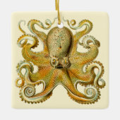 Vintag Kraken, Riesenoctopus von Ernst Haeckel Keramikornament (Vorderseite)