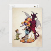 Vintag Krampus Devil Postkarte (Vorne/Hinten)