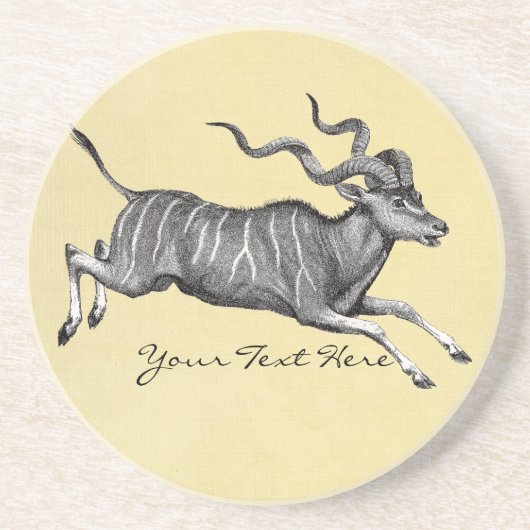 Vintag Kudu Untersetzer (Vorne)