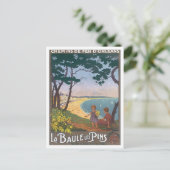 Vintag La Baule Les Buttons Postkarte (Stehend Vorderseite)