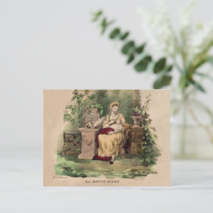 Vintag La Bonne Mere (die gute Mutter), restaurier Feiertagspostkarte