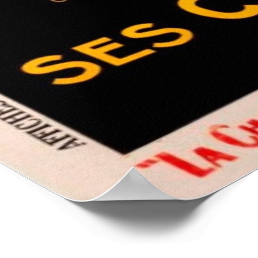 Vintag La Chabilsienne Poster (Ecke)