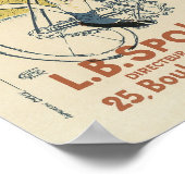 Vintag La Chaine Simpson Poster (Ecke)