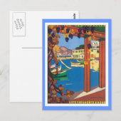 Vintag La Cote D'azur Postkarte (Vorne/Hinten)