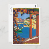 Vintag La Cote D'azur Postkarte (Vorne/Hinten)