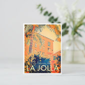 Vintag La Valencia Hotel Reisen Postkarte (Stehend Vorderseite)