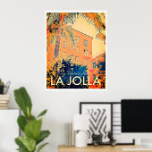 Vintag La Valencia Hotel Travel Poster (Heimbüro)