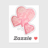 Vintag Lace Trio Aufkleber (Blatt)