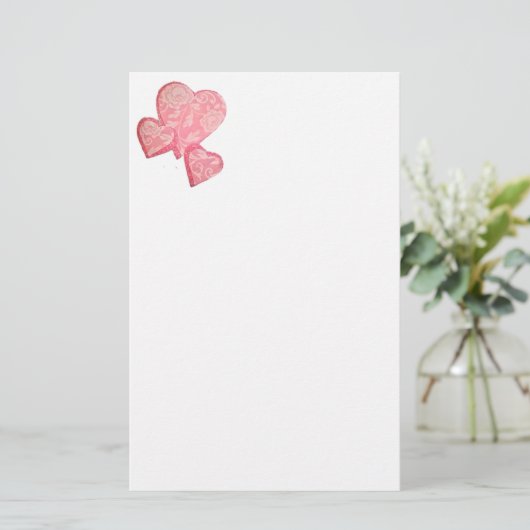 Vintag Lace Trio Briefpapier (Stehend Vorderseite)