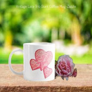 Vintag Lace Trio Jumbo-Tasse