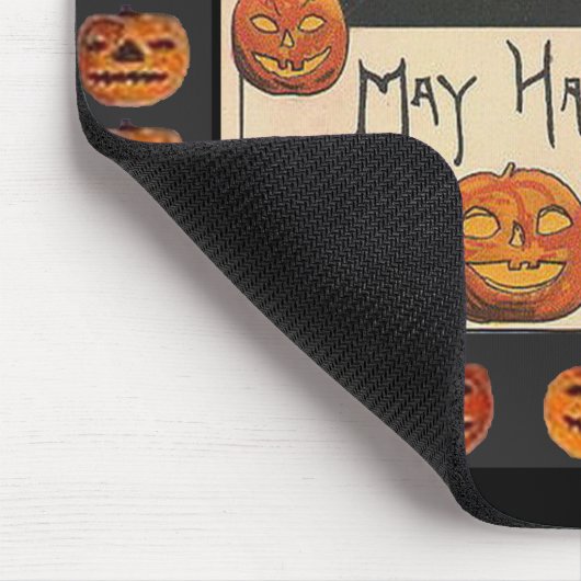 Vintag Lächeln Halloween Jack o'Lanterns Mousepad (Ecke)