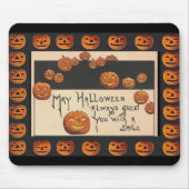 Vintag Lächeln Halloween Jack o'Lanterns Mousepad (Vorne)