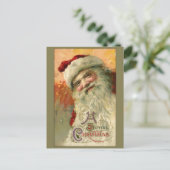 Vintag Lächeln Weihnachten Weihnachten Postkarte (Stehend Vorderseite)