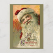 Vintag Lächeln Weihnachten Weihnachten Postkarte (Vorderseite)