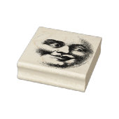 Vintag lächelnd Mondgesicht Gummistempel (Stempel)