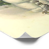 Vintag Lächelnde Snowman Card Poster (Ecke)