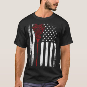 Vintag Lacrosse Sports Größte Fan-Familie USA Ame T-Shirt