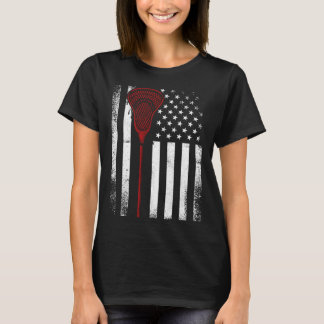 Vintag Lacrosse Sports Größte Fan-Familie USA Ame T-Shirt