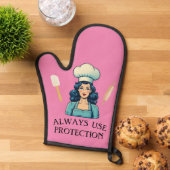 Vintag Lady Funny Oven Mitt Ofenhandschuh (Oben unten)
